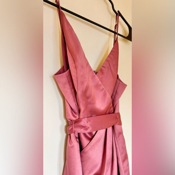 Lulus Joice Satin Midi Dress: Mauve, XS - Picture 12 of 15